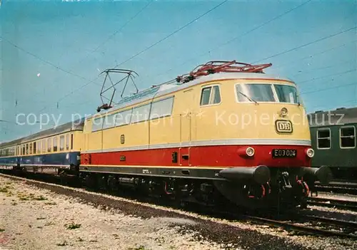 AK / Ansichtskarte Eisenbahn Lok E 03004 Deutsche Bahn  Eisenbahn