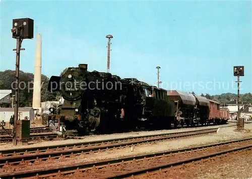 AK / Ansichtskarte Lokomotive Dampflokomotive 50 0044 3 Bahnhof Bad Doberan  Lokomotive