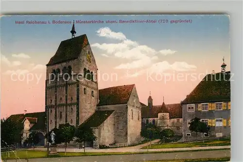 AK / Ansichtskarte Mittelzell Muensterkirche ehemalige Benediktiner Abtei  Mittelzell