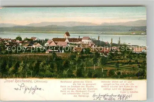 AK / Ansichtskarte Mittelzell Panorama Gedicht Victor von Scheffel Mittelzell