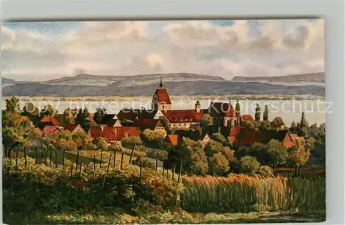 AK / Ansichtskarte Mittelzell Panorama Marschall Kuenstlerkarte Mittelzell