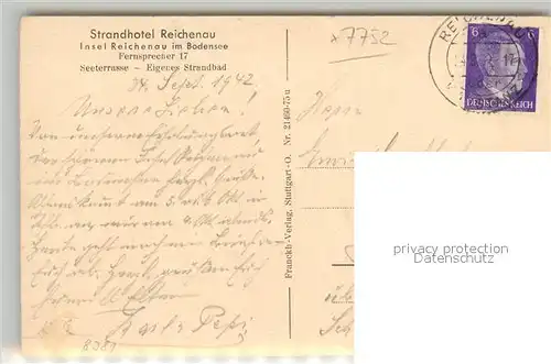 AK / Ansichtskarte Insel_Reichenau Strandhotel Bootssteg Insel Reichenau