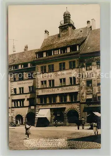 AK / Ansichtskarte Konstanz_Bodensee Historisches Gebaeude Hotel Barbarossa Konstanz_Bodensee