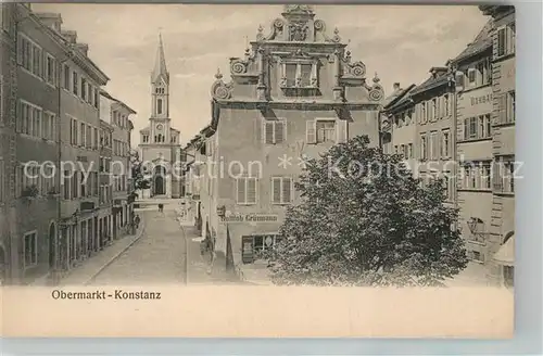 AK / Ansichtskarte Konstanz_Bodensee Obermarkt Konstanz_Bodensee