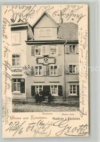 AK / Ansichtskarte Konstanz_Bodensee Hushaus Historisches Gebaeude Konstanz_Bodensee