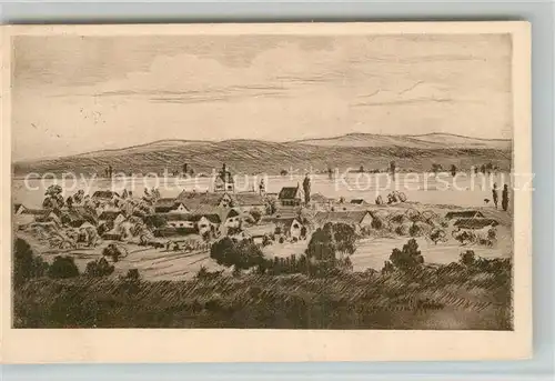 AK / Ansichtskarte Mittelzell nach Radierung von Prof. Ostermayer Kuenstlerkarte Mittelzell