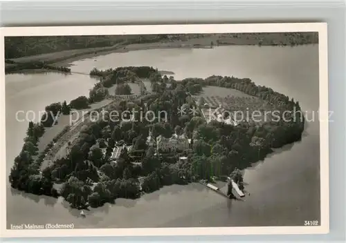 AK / Ansichtskarte Insel_Mainau Fliegeraufnahme Insel Mainau