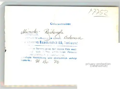 AK / Ansichtskarte Insel_Reichenau Muenster Kirche Innenansicht Insel Reichenau