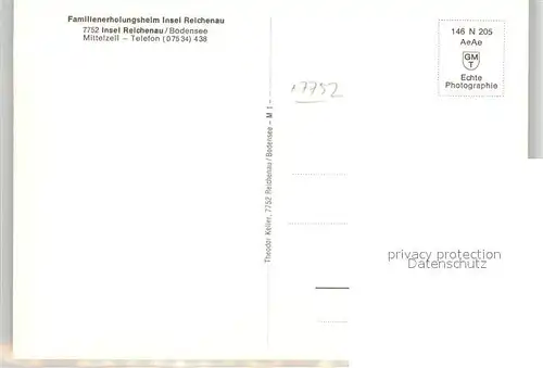 AK / Ansichtskarte Insel_Reichenau Familienerholungsheim Insel Reichenau