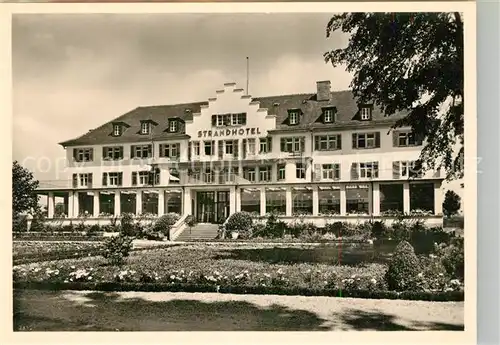 AK / Ansichtskarte Insel_Reichenau Strandhotel Loechnerhaus Insel Reichenau