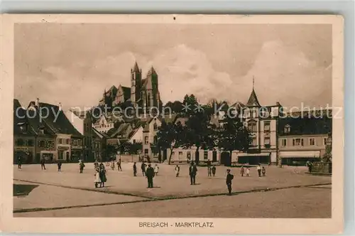 AK / Ansichtskarte Breisach_Rhein Marktplatz Blick zum Muenster Breisach Rhein