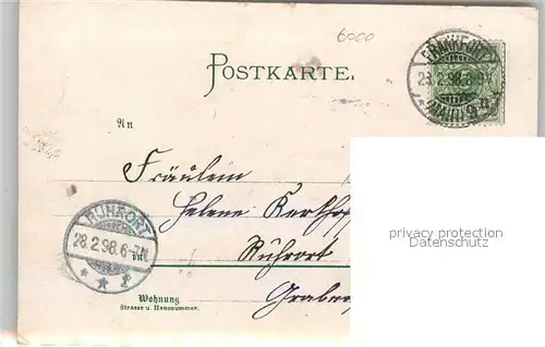 AK / Ansichtskarte Frankfurt_Main Stadtpanorama mit Mainbruecke Kaiser Wilhelm I Denkmal Reiterstandbild Litho Frankfurt Main