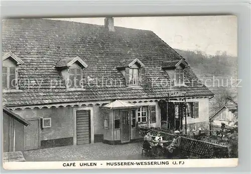 AK / Ansichtskarte Husseren Wesserling Cafe Uhlen Husseren Wesserling