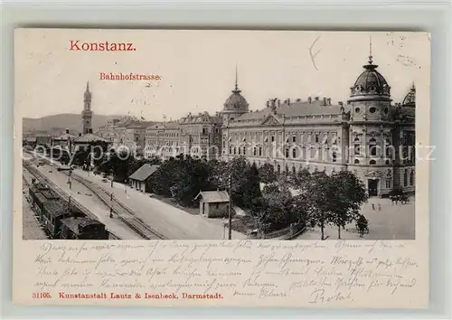 AK / Ansichtskarte Konstanz_Bodensee Bahnhofstrasse Konstanz_Bodensee