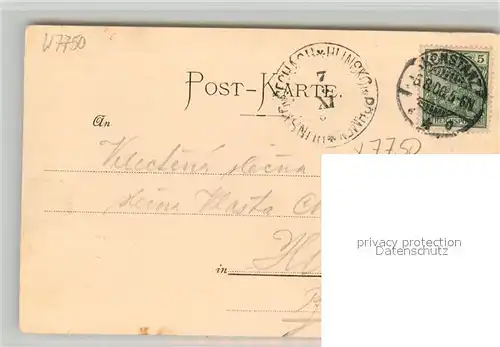 AK / Ansichtskarte Konstanz_Bodensee Panorama im Mondschein Dampfer Consiliumsgebaeude Reichspost Konstanz_Bodensee