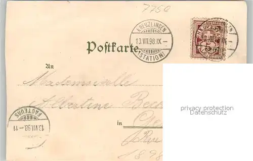 AK / Ansichtskarte Konstanz_Bodensee Seestrasse Hafen Dampfer Conciliumsgebaeude Schloss Mainau Litho Konstanz_Bodensee