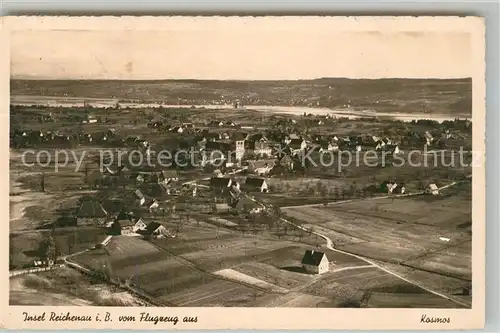 AK / Ansichtskarte Insel_Reichenau Fliegeraufnahme Insel Reichenau