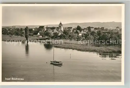 AK / Ansichtskarte Insel_Reichenau Fliegeraufnahme Insel Reichenau