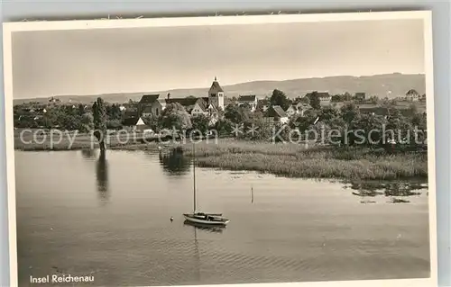 AK / Ansichtskarte Insel_Reichenau Fliegeraufnahme Insel Reichenau