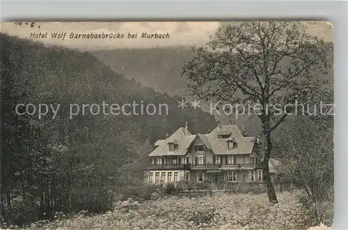 AK / Ansichtskarte Murbach_Elsass Hotel Wolf Barnabasbruecke Murbach Elsass