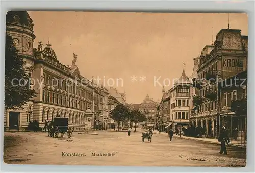 AK / Ansichtskarte Konstanz_Bodensee Marktstaette Konstanz_Bodensee