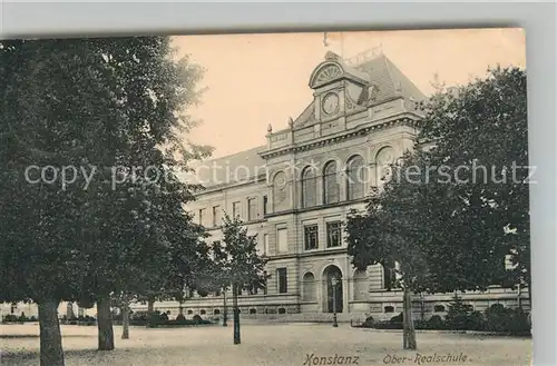 AK / Ansichtskarte Konstanz_Bodensee Oberrealschule Konstanz_Bodensee