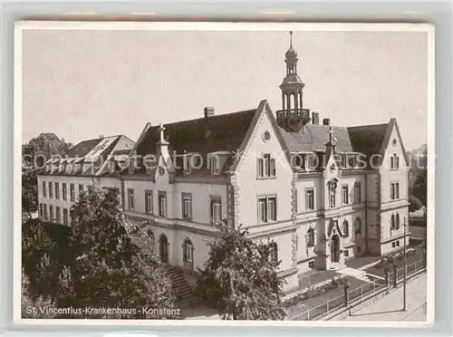 AK / Ansichtskarte Konstanz_Bodensee St Vincentius Krankenhaus Konstanz_Bodensee