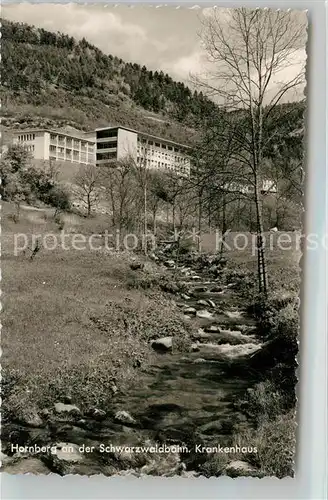 AK / Ansichtskarte Hornberg_Schwarzwald Krankenhaus Hornberg Schwarzwald