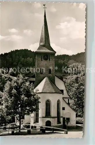 AK / Ansichtskarte Hornberg_Schwarzwald Evangelische Kirche Hornberg Schwarzwald