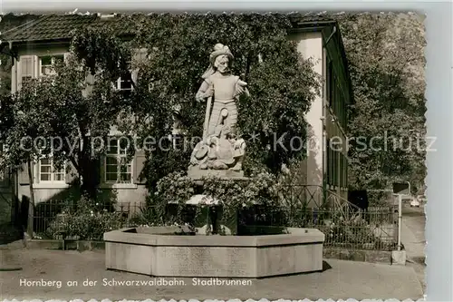 AK / Ansichtskarte Hornberg_Schwarzwald Stadtbrunnen Hornberg Schwarzwald
