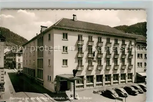 AK / Ansichtskarte Hornberg_Schwarzwald Hotel zum B&#228;ren Hornberg Schwarzwald