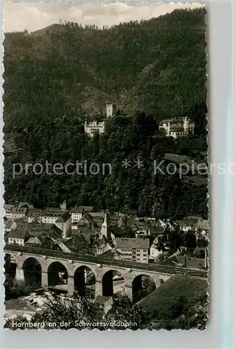 AK / Ansichtskarte Hornberg_Schwarzwald Schlossberg Viadukt Hornberg Schwarzwald