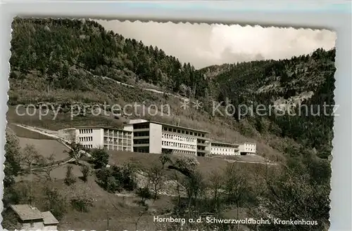 AK / Ansichtskarte Hornberg_Schwarzwald Krankenhaus Hornberg Schwarzwald