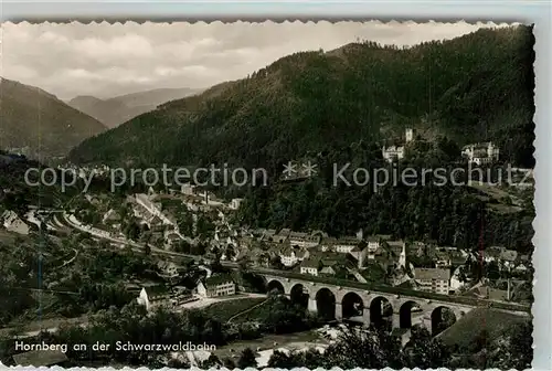 AK / Ansichtskarte Hornberg_Schwarzwald Schlossberg Viadukt Hornberg Schwarzwald