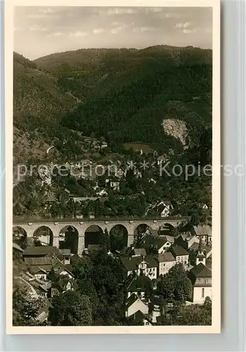 AK / Ansichtskarte Hornberg_Schwarzwald Panorama Viadukt Hornberg Schwarzwald