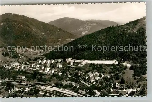 AK / Ansichtskarte Hornberg_Schwarzwald Panorama Fliegeraufnahme Hornberg Schwarzwald