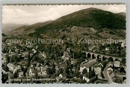 AK / Ansichtskarte Hornberg_Schwarzwald Panorama Viadukt Hornberg Schwarzwald