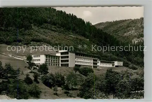 AK / Ansichtskarte Hornberg_Schwarzwald St&#228;dtisches Krankenhaus Hornberg Schwarzwald
