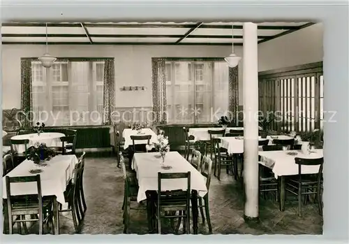 AK / Ansichtskarte Hornberg_Schwarzwald Gasthaus zum Krokodil Speisesaal Hornberg Schwarzwald