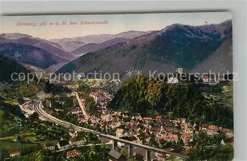 AK / Ansichtskarte Hornberg_Schwarzwald Panorama Hornberg Schwarzwald