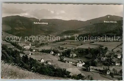 AK / Ansichtskarte Schonach_Schwarzwald Rohrhardsberg Braun H&#246;rnle Panorama Schonach Schwarzwald