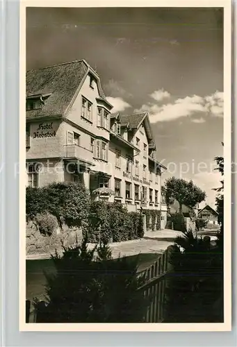 AK / Ansichtskarte Schonach_Schwarzwald Hotel Pension Rebstock Schonach Schwarzwald