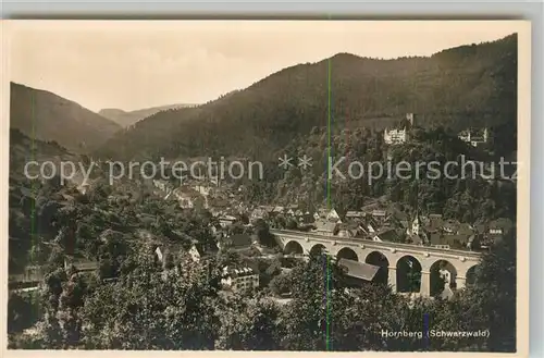 AK / Ansichtskarte Hornberg_Schwarzwald Schlossberg Viadukt Hornberg Schwarzwald