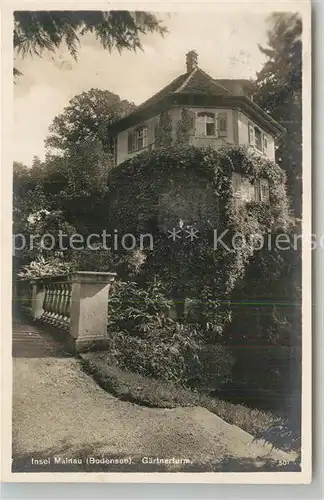 AK / Ansichtskarte Insel_Mainau G&#228;rtnerturm Insel Mainau