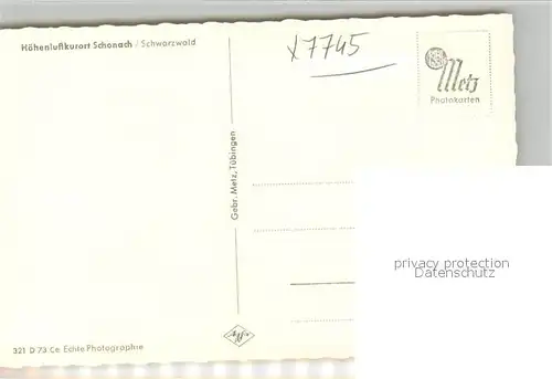 AK / Ansichtskarte Schonach_Schwarzwald Panorama Schonach Schwarzwald