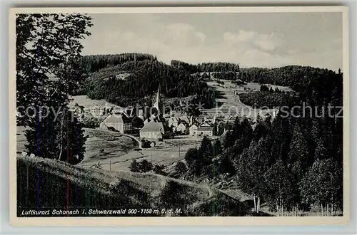 AK / Ansichtskarte Schonach_Schwarzwald Panorama Schonach Schwarzwald