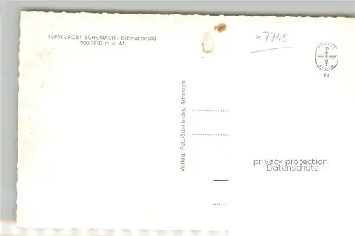 AK / Ansichtskarte Schonach_Schwarzwald Holzeck Schonach Schwarzwald