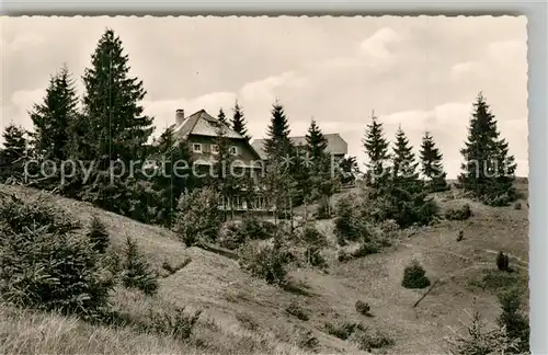 AK / Ansichtskarte Schonach_Schwarzwald Rohrhardsberg Gasthaus zur Schwedenschanze Schonach Schwarzwald