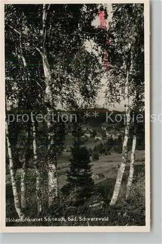AK / Ansichtskarte Schonach_Schwarzwald Panorama Schonach Schwarzwald