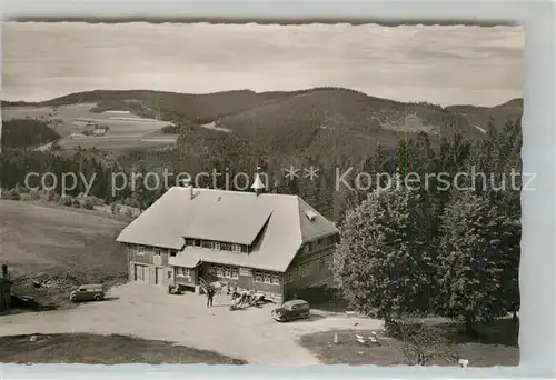 AK / Ansichtskarte Schonach_Schwarzwald Gasthaus Wilhelmsh&#246;he Schonach Schwarzwald